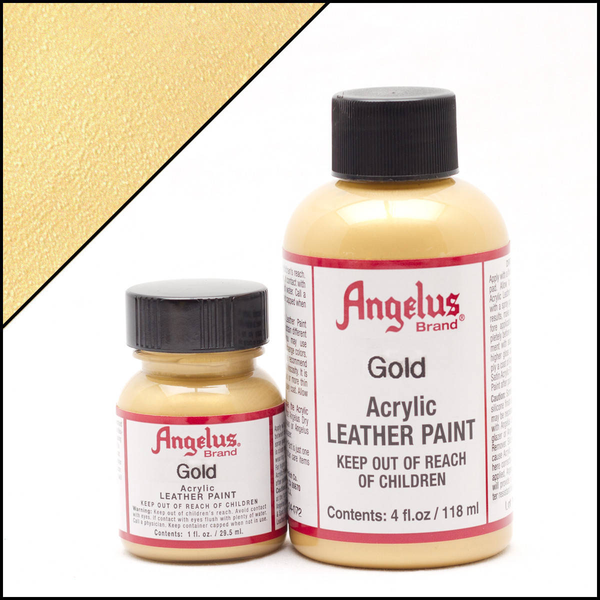 

Краска для кожи Angelus Gold (золотой) 30 мл., Золотистый
