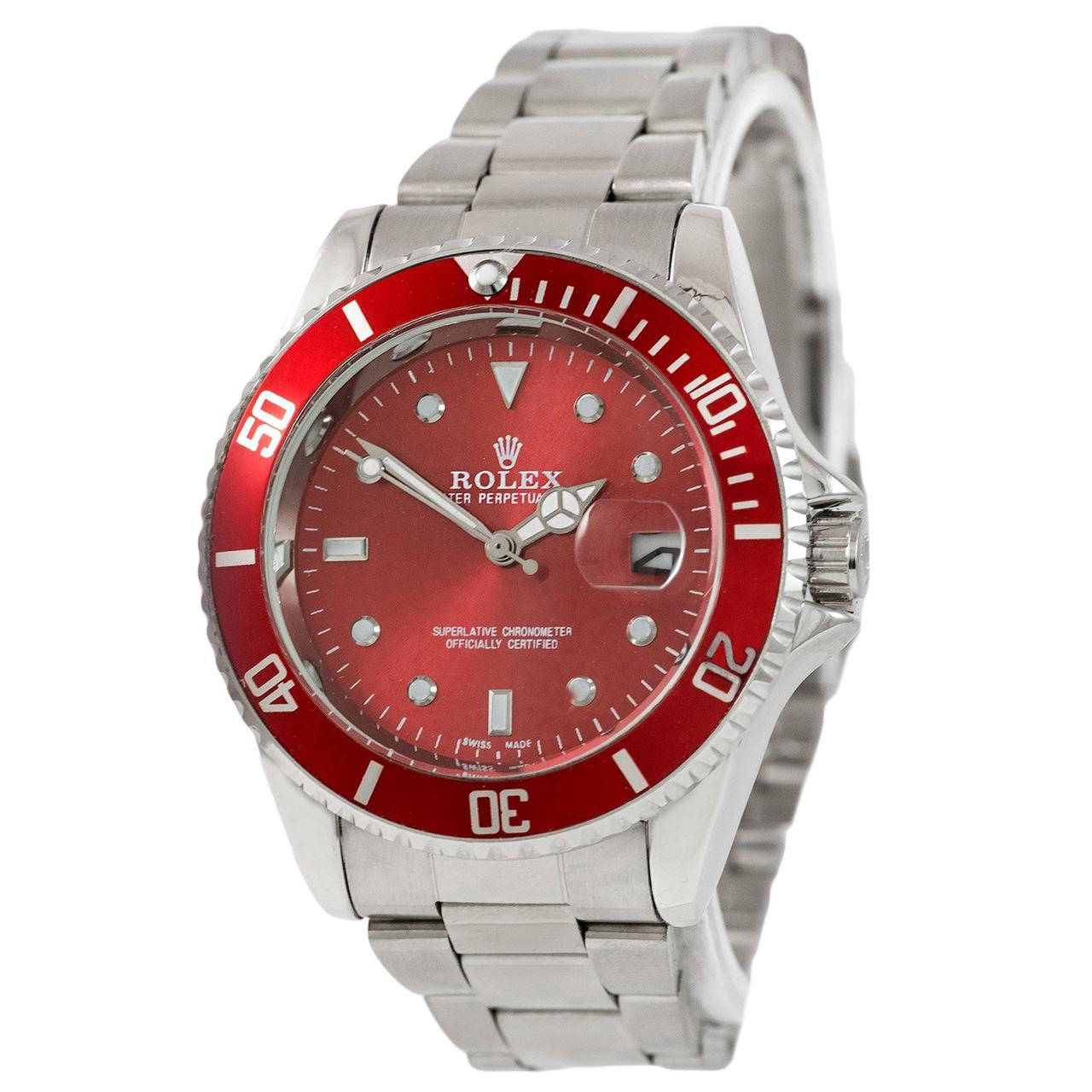 

Часы Rolex Submariner 2128 Quarts Silver-Red SKL39-224961