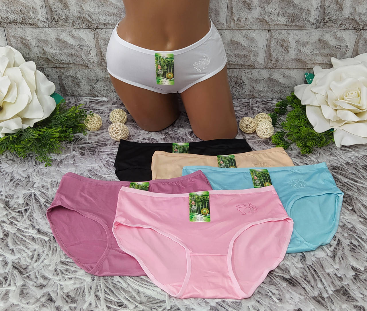 

Трусы женские ХL/2XL (р. 50-52) бамбук C&R (3433), Разные цвета