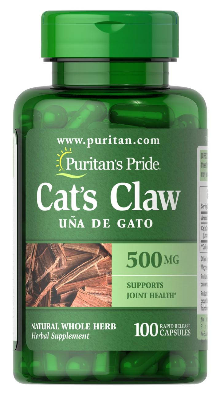 

Кошачий коготь, Puritan's Pride, Cat's Claw, (500 мг), 100 капсул