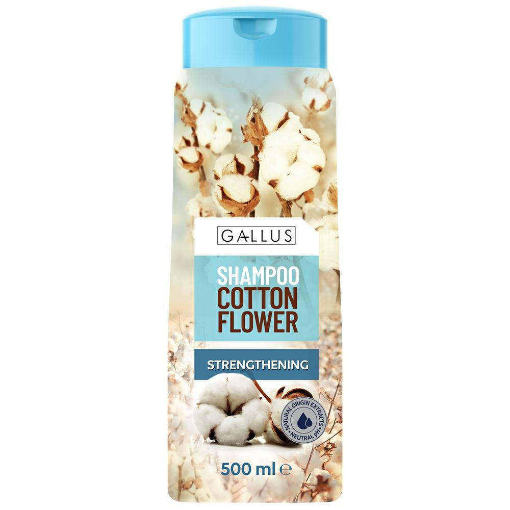 

Шампунь для волос Gallus укрепляющий Cotton Flower 500 мл