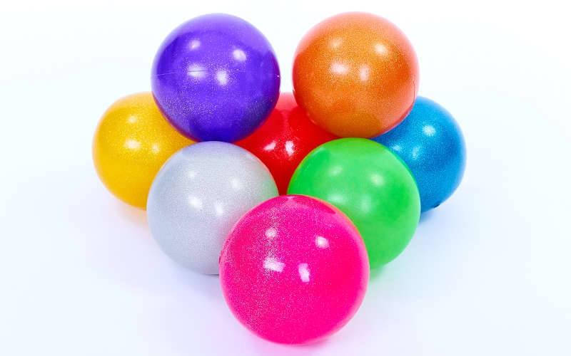 

Мяч для художественной гимнастики блестящий галактика 6273: 15см, 8 цветов Желтый