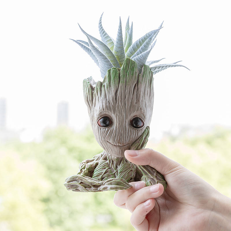 

Цветочный горшок / подставка для ручек "малыш Грут" (Groot)