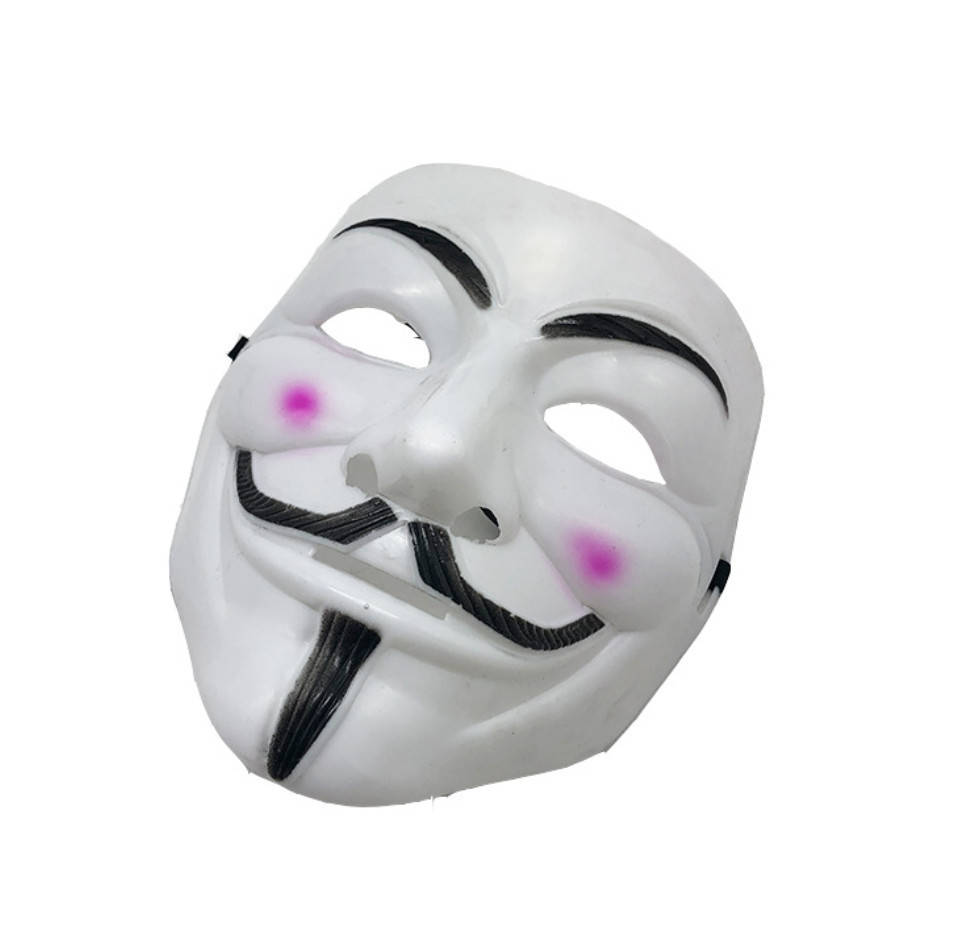 

Маска Гая Фокса классическая Анонимус 5126-white