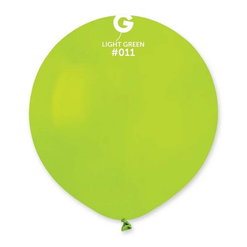 

Латексный воздушный шар 19’’ (48см) LIGHT GREEN (#011) GEMAR, Салатовый