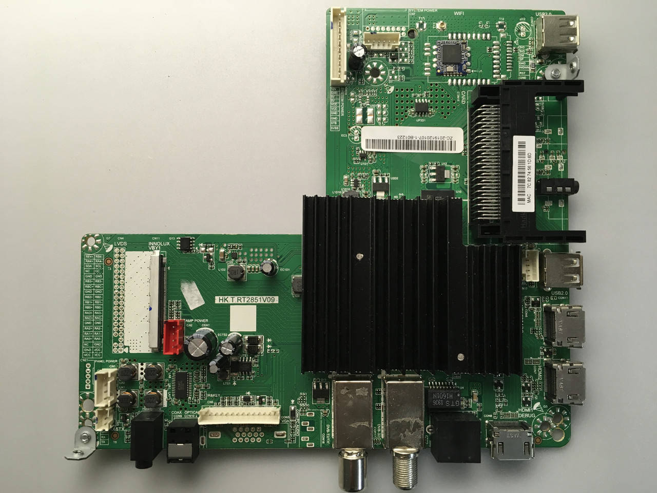 

Kivi 43U700GU HK.T.RT2861V09 V430dj1- q01 536D4306CU11 mainboard системная плата телевизора, новая, гарантия