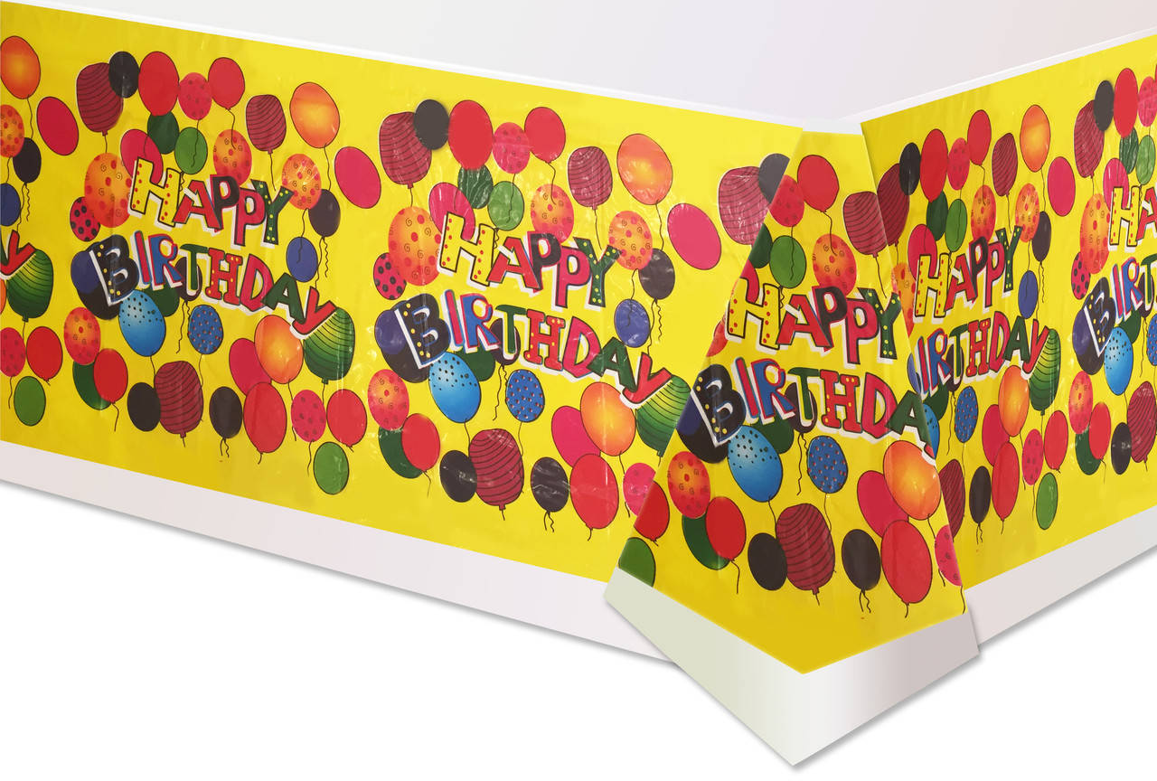 

Скатерть детская полиэтиленовая " Happy Birthday "