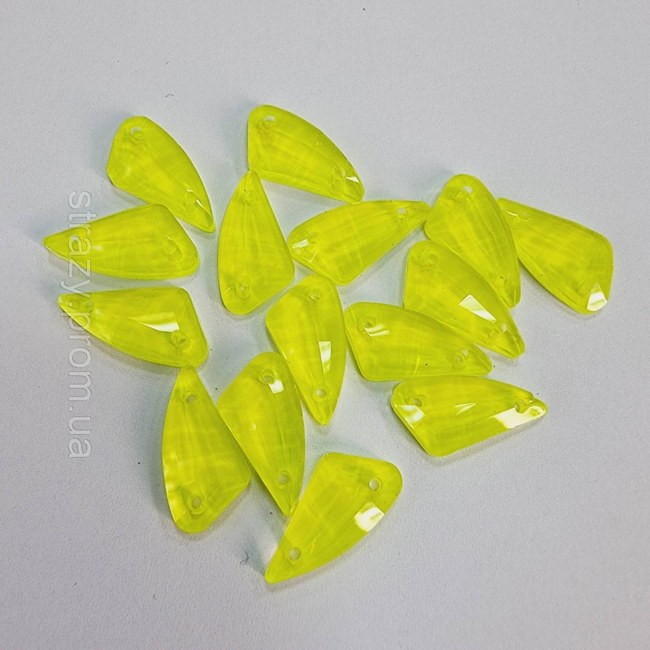 

Стрази пришивні Papper 9*17мм Yellow Neon економ, Розовый