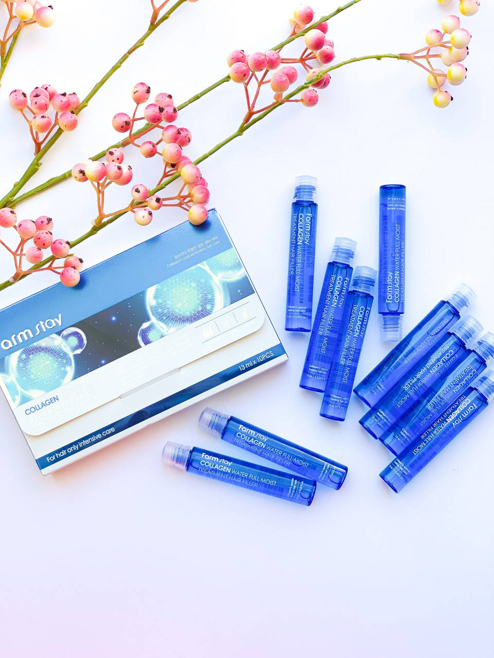 

Восстанавливающий филлер для волос с коллагеном Farmstay Collagen Water Full Moist Treatment Hair Filler