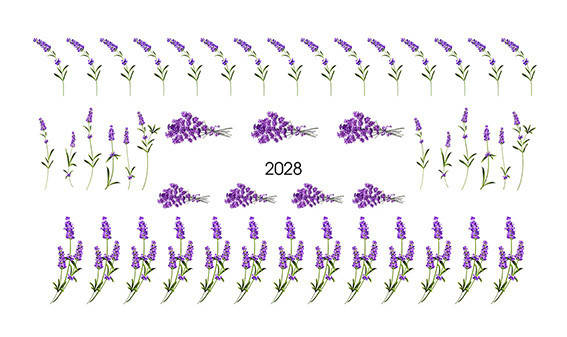 

Слайдер наклейка для ногтей Акварель № 2028