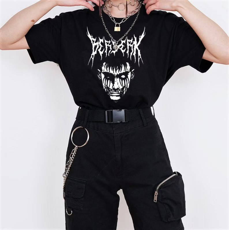 

Футболка Аниме Berserk Гот, Желтый