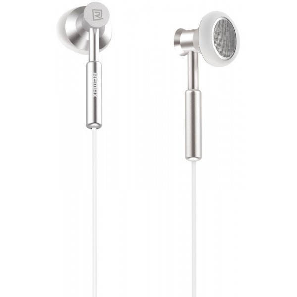 

Проводные наушники вкладыши REMAX Metal Earphone RM-305M - серого цвета, Серый