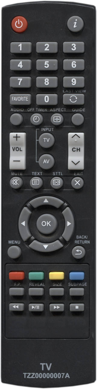 

Пульт для телевизора Panasonic TZZ00000007A