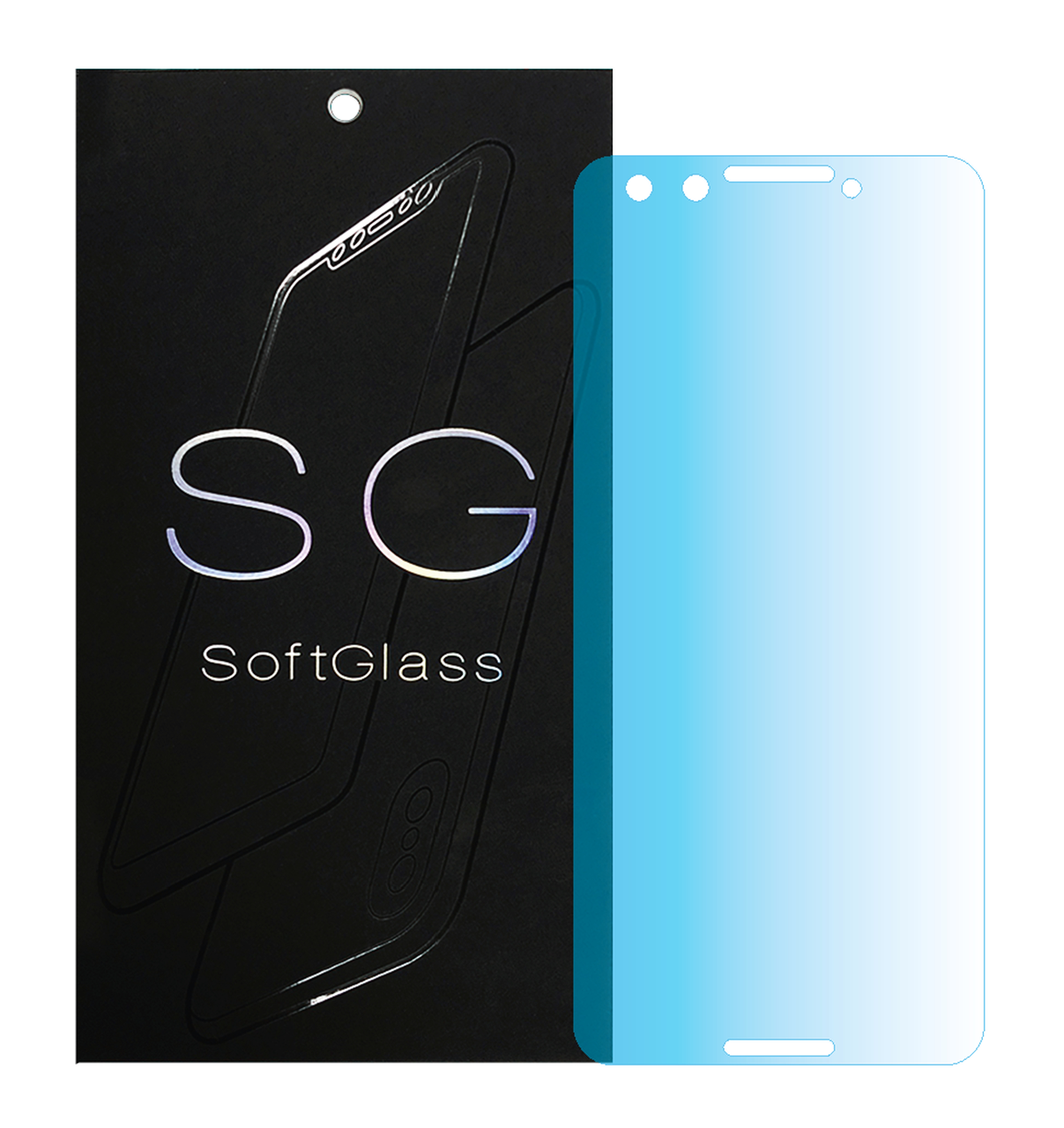 

Пленка Google Pixel 3 на Экран полиуретановая SoftGlass, Прозрачный