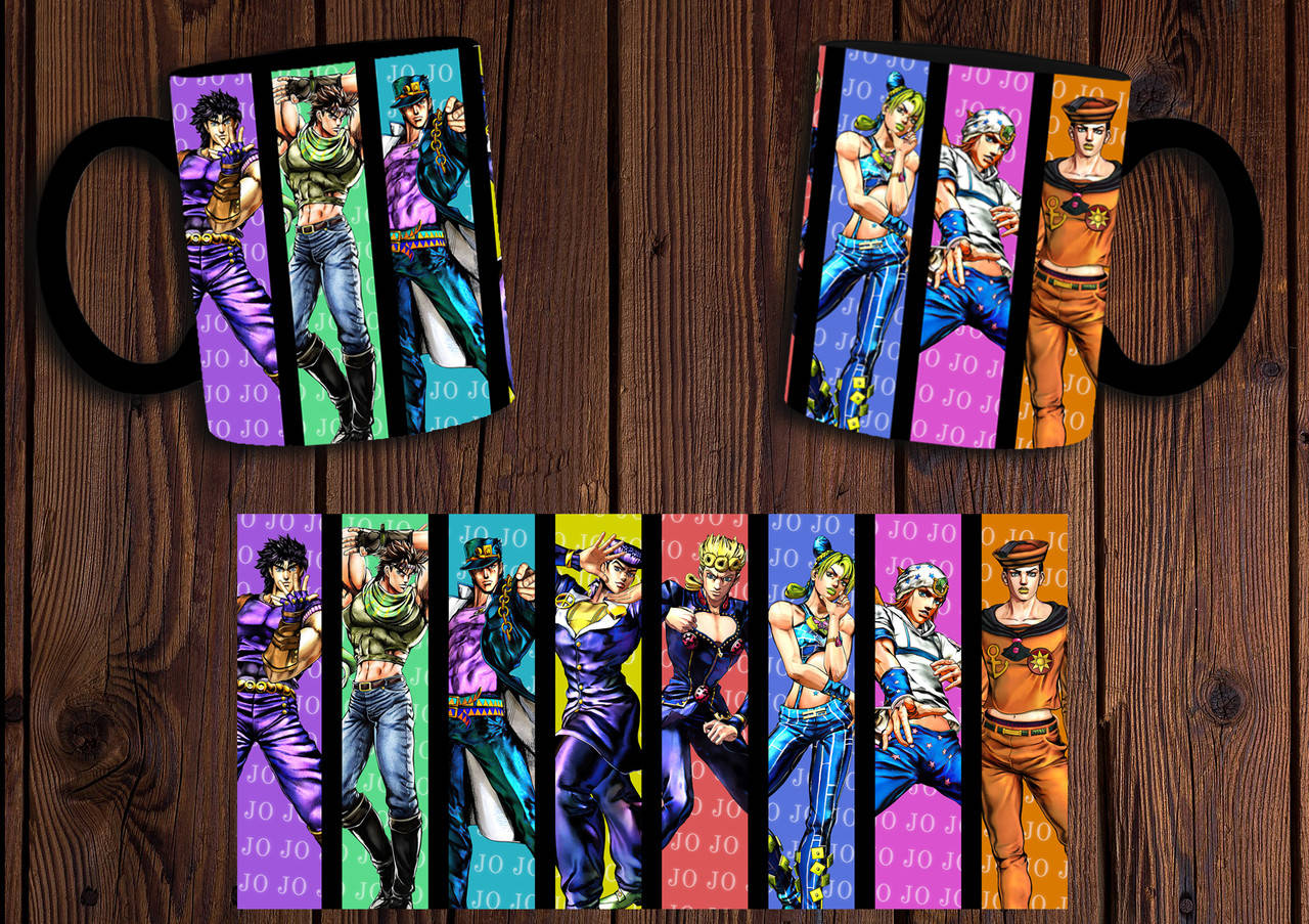 

Чашка "Невероятные приключения ДжоДжо" / Кружка JoJo's Bizarre Adventure №1 Черный