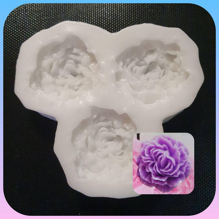 

Молд силиконовый розочки 3 шт