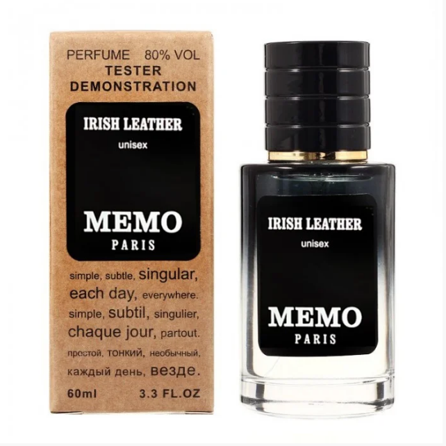 

Memo Irish Leather,TESTER LUX,унисекс, 60 мл
