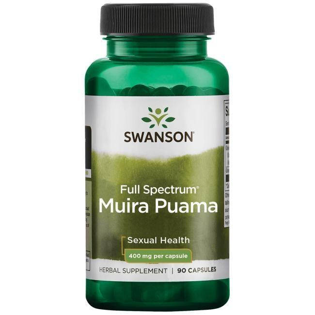

Муира Пуама для повышения энергии, Swanson, Muira Puama Root, 400 мг, 90 капсул