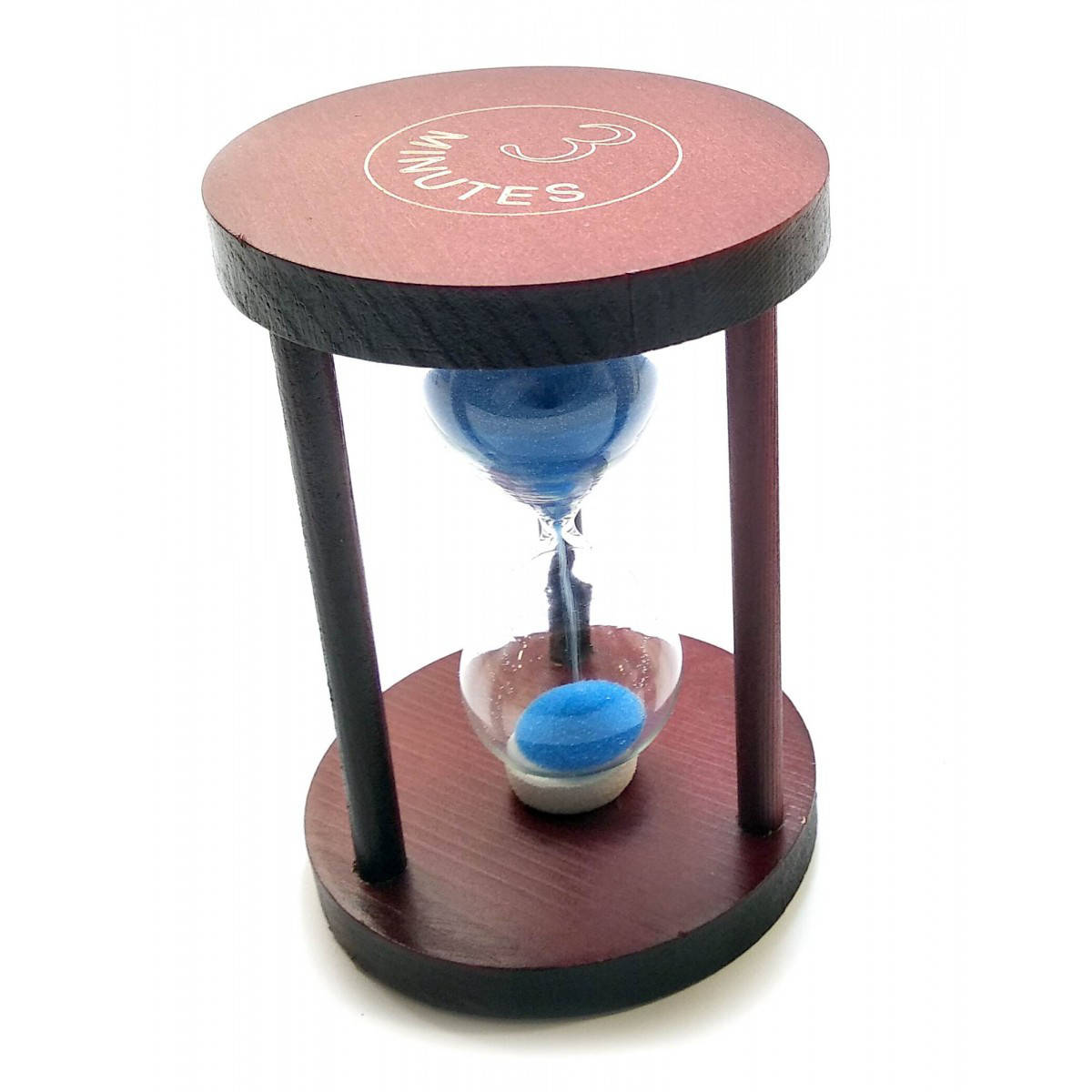 

Часы песочные 3 мин синий песок 7х7х10см (32107)