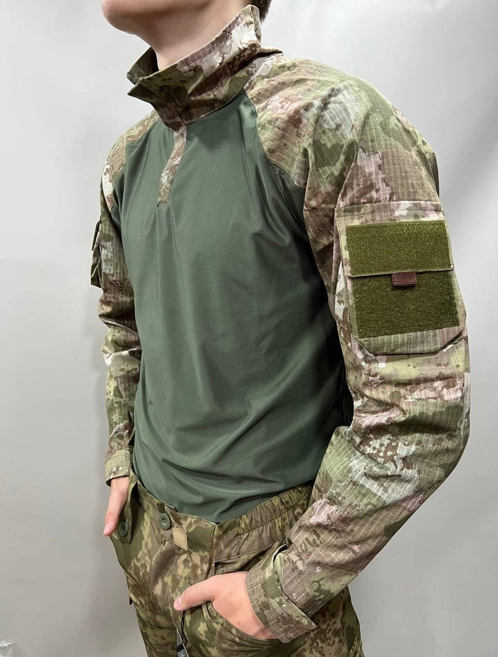 

Камуфлированная тактическая рубашка Убакс для военных ЗСУ. Качественная и очень лёгкая рубашка