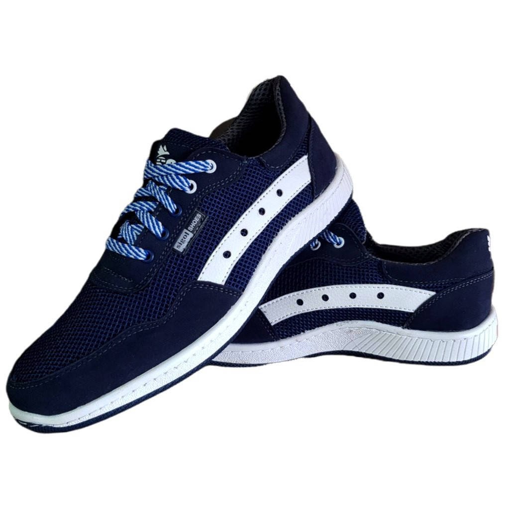 

Кроссовки мужские синие сетка летние (Сгл-155с), Синий