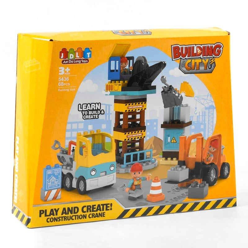 

Конструктор JDLT "Строительный город" 68 деталей (5436)