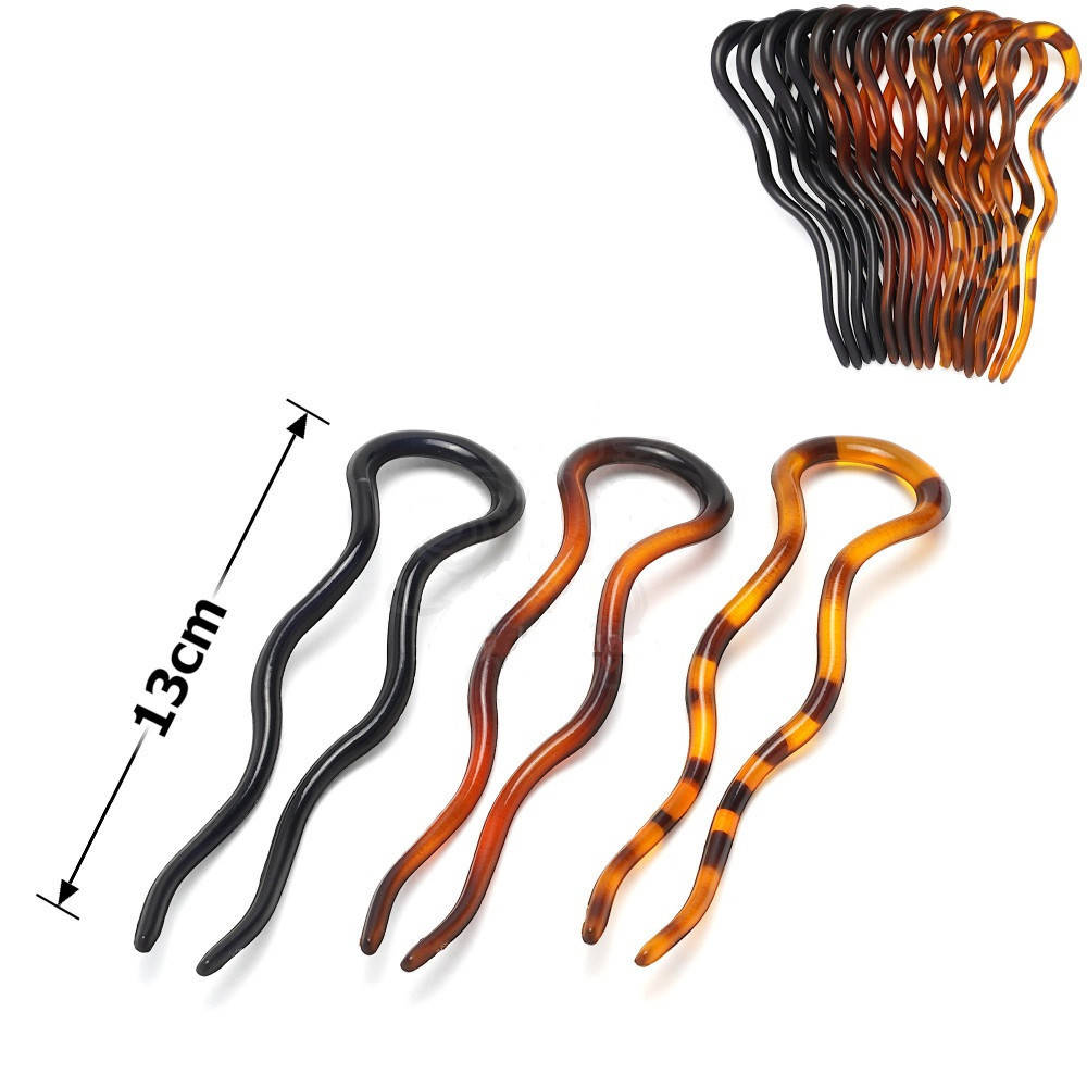 

Шпильки пластиковые волна 13 см