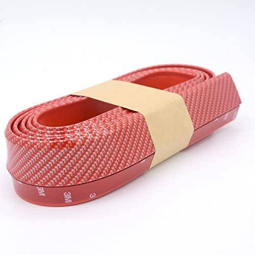 

Спойлер губа бампера автомобиля карбон резиновый Samurai / КРАСНЫЙ КАРБОН