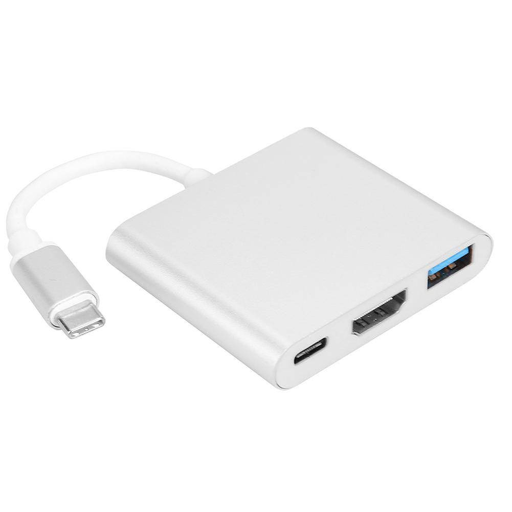 

Адаптер Multiport USB Type-C to HDMI/USB 3.0/Type-C (Silver) STLab