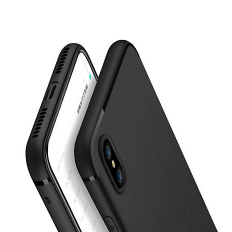 

Тонкий матовый чехол для iPhone X XS, Черный