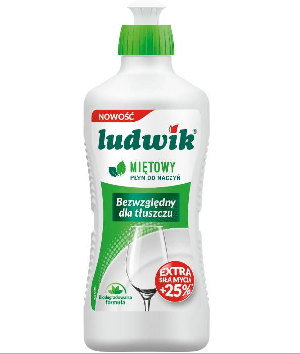 

Средство для мытья посуды Ludwik с экстрактом Мяты 900 мл