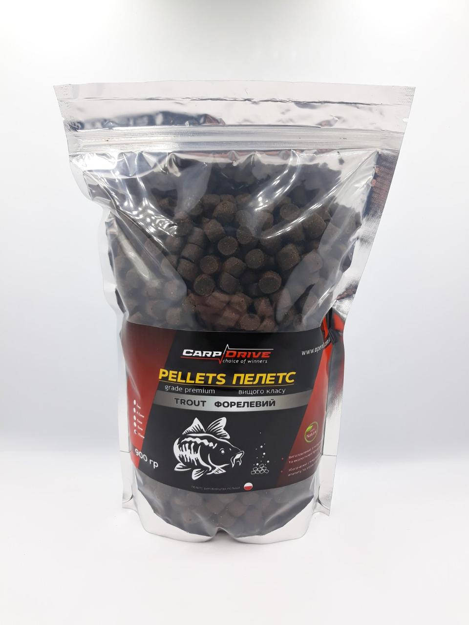 

Pellets, пеллетс карповый, пеллетс Trout (Форелевый) Carp Drive 10 мм 900гр