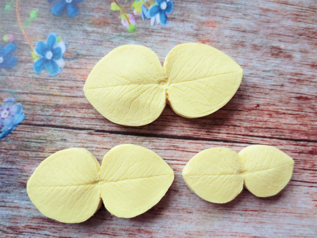 

Набор молдов "Листья эвкалипта" (р-р 3х3, 2,5х2,5, 2х2 см), 3 шт