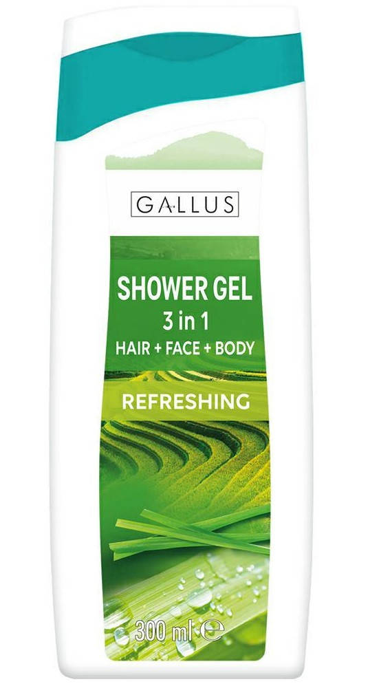 

Gallus гель для душу Refreshing Освіжаючий 3в1 300мл
