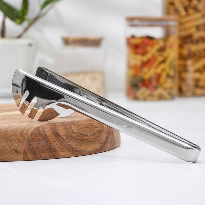 

Щипцы для салата и горячего мяса полукруглые из нержавеющей стали HLS (7624)