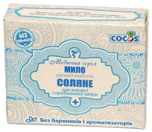 

Мыло ручной работы Cocos Соляное Медицинская серия 100 г