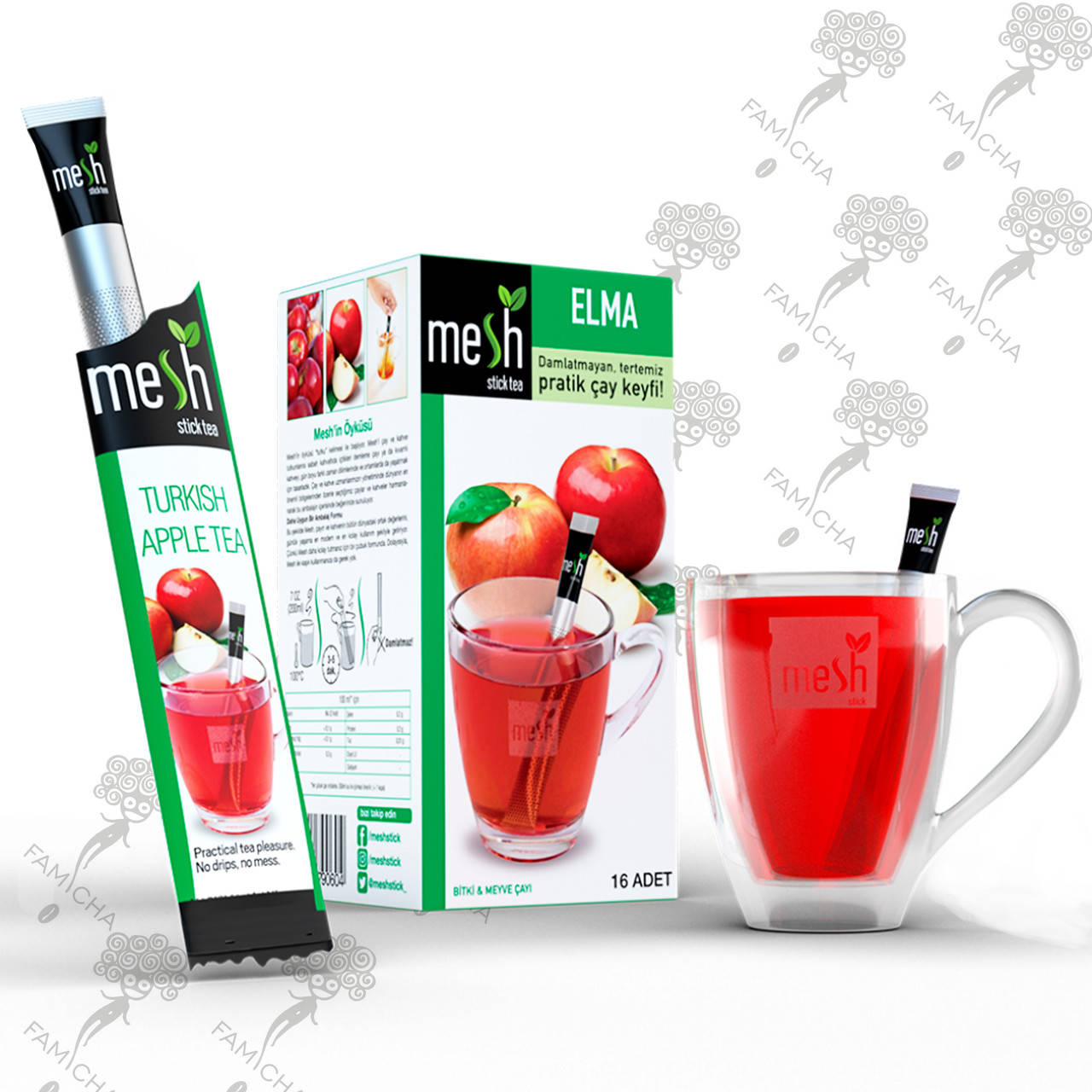 

Чай Яблочный в стиках Mesh stic, 16шт