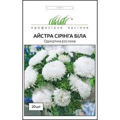 

Семена Астра хризантемовидная Сиринга Белая 20 семян Satimex, Белый