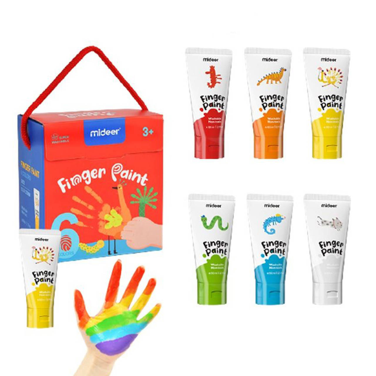 

Набор пальчиковых красок "Первые рисунки" Mideer Toys