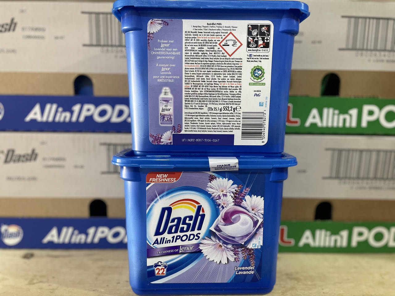 

Капсули для прання Dash Lavanda+Lenor Лаванда , 22 шт
