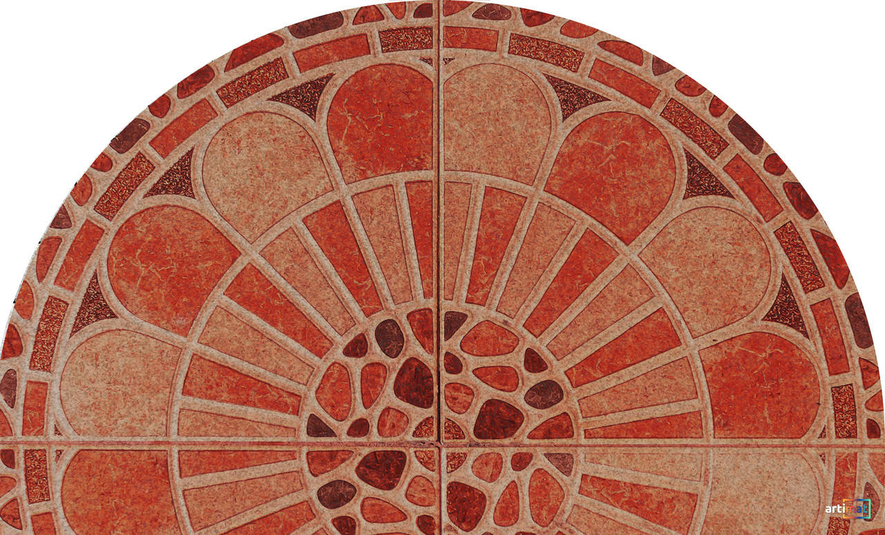 

Придверный полукруглый коврик KR 602-6