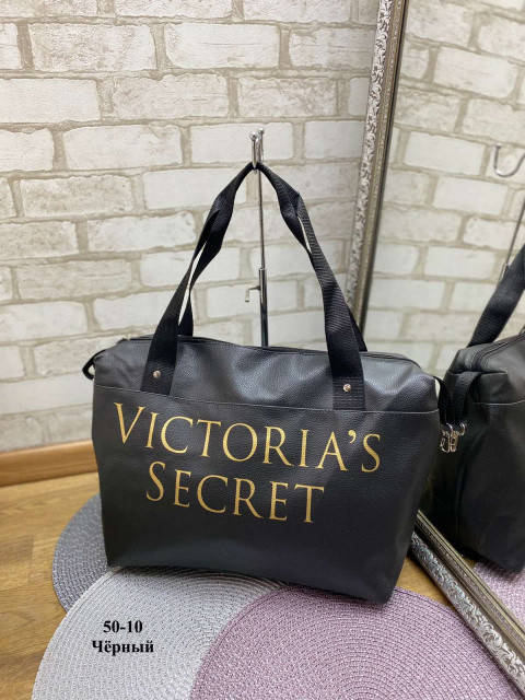 

Женская спортивная дорожная сумка Victoria's Secret цвет черный