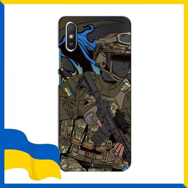 

Чехлы Воин ЗСУ для Xiaomi Redmi 9A / Принт Солдат ЗСУ чехле для Сяоми Редми 9А