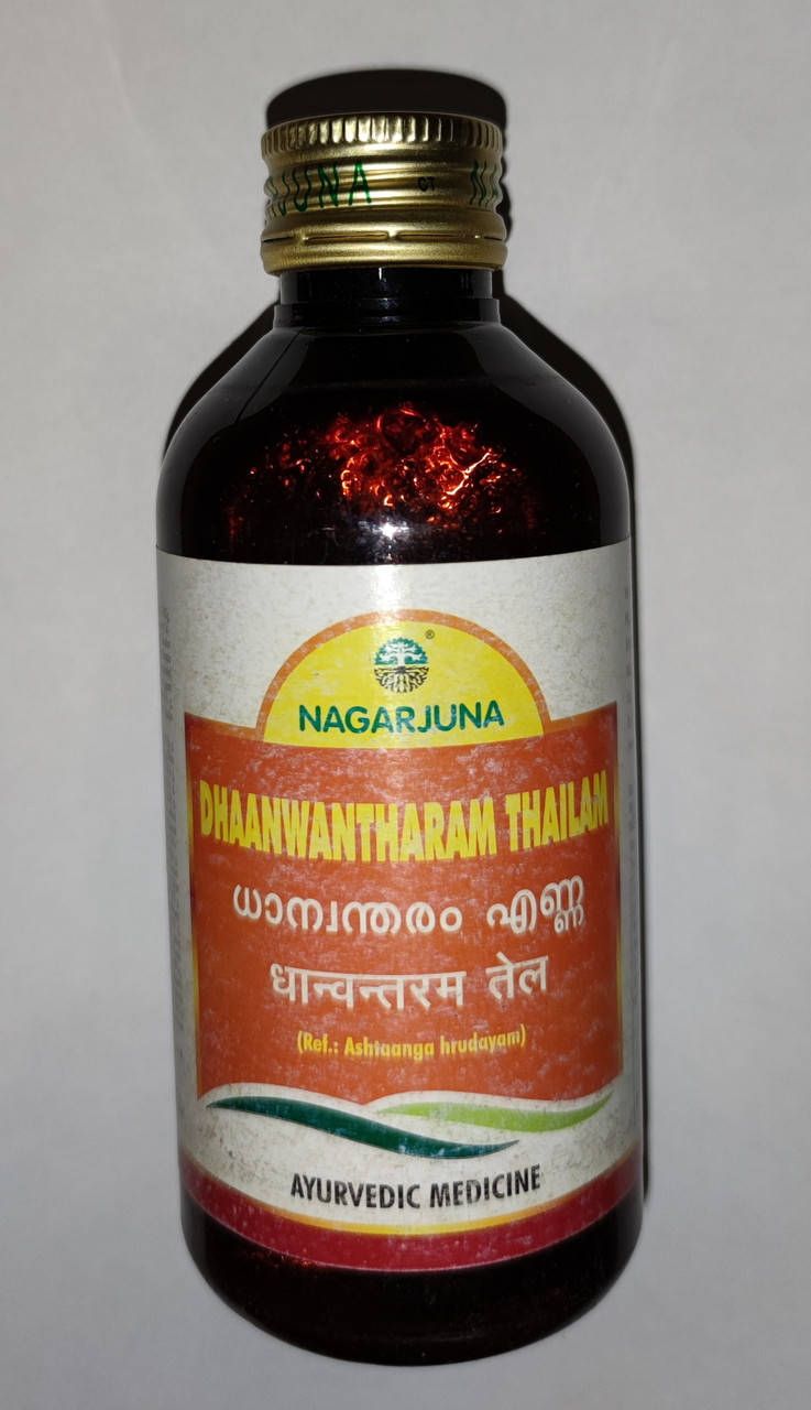 

Индийское массажное Масло Дханвантарам, Dhanwantharam, 200мл.