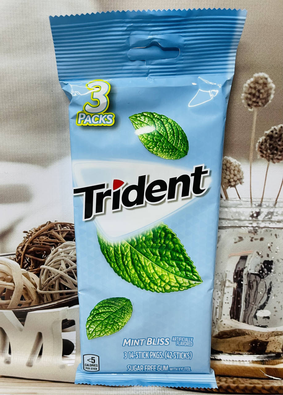 

Жуйка без цукру Trident М'ятне блаженство, 42шт