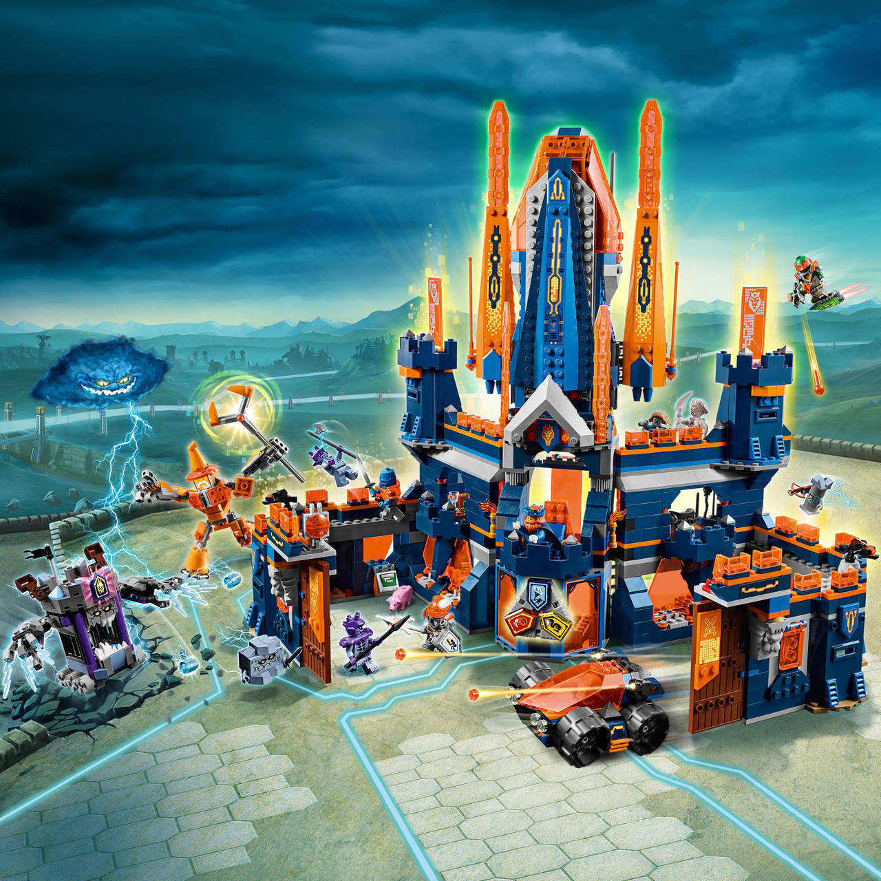 

Конструктор 10706 "Королевский замок Найтон" Nexo Knights, 1468 деталей, Разные цвета