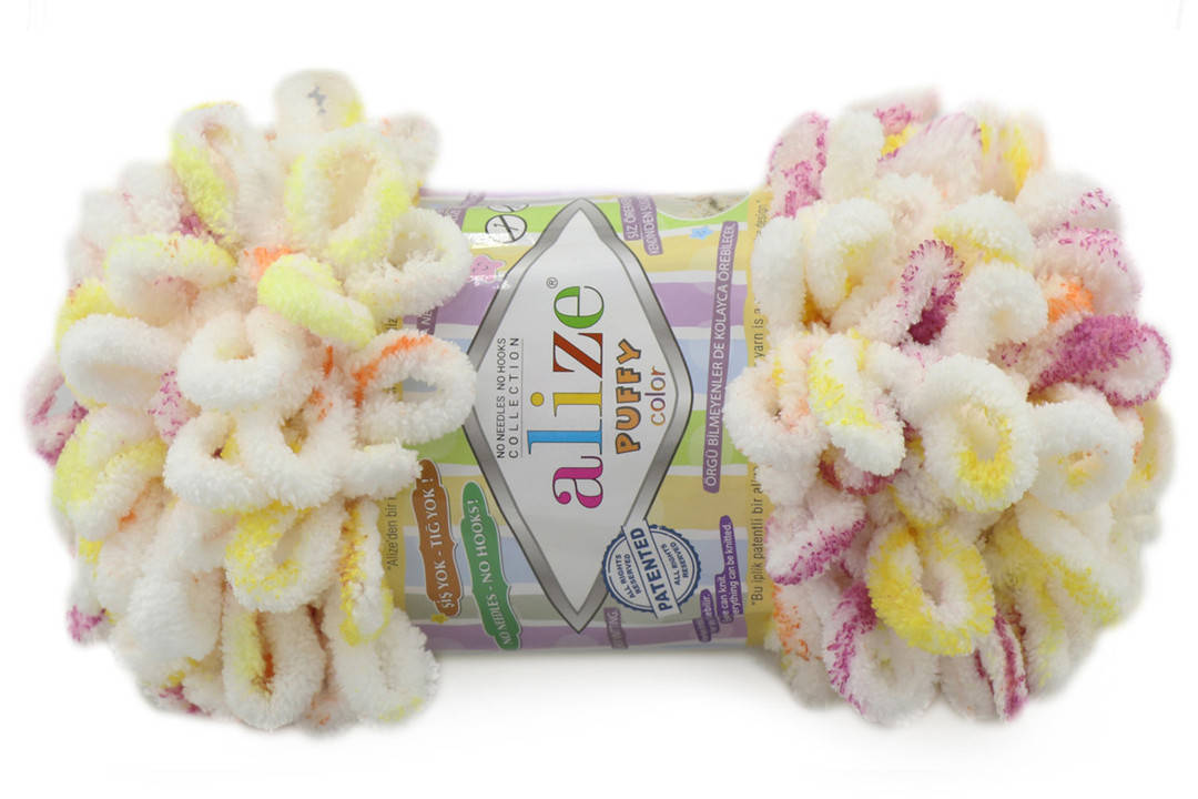 

Alize Puffy Color, №6244, Секционное крашение