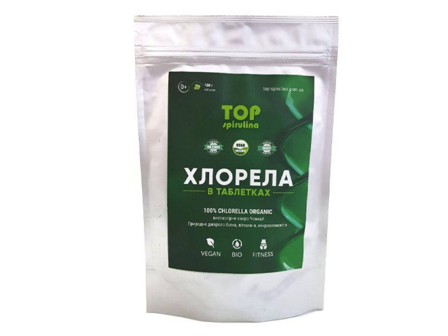 

Хлорелла Top Spirulina из озера Ченхай в таблетках 500 г природный источник йода