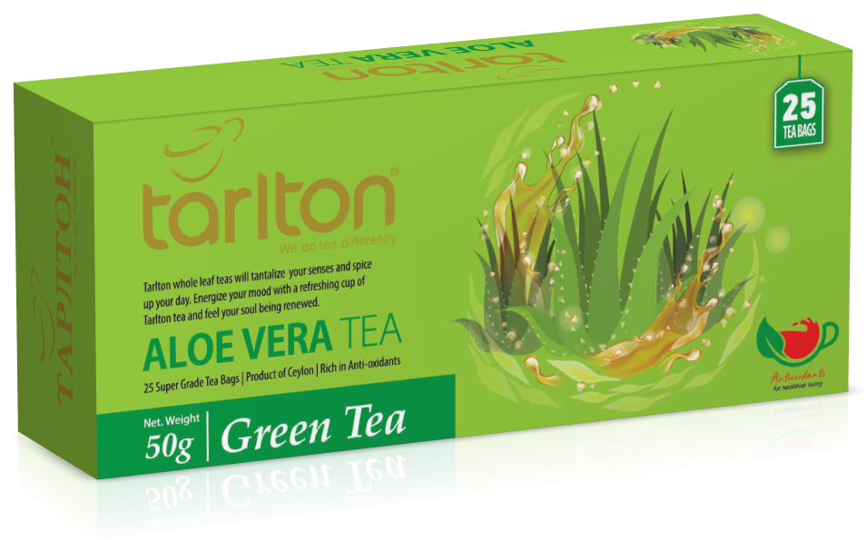 

Чай зеленый Тарлтон Алое Вера 25 пакетник Tarlton Aloe Vera Green Tea цейлонский