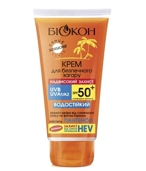 

Крем для Безопасного Загара - Сверхвысокая Защита Биокон SPF 50+